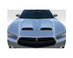 2011-2014 Dodge Charger Duraflex Redeye Look Hood - 1 Piece