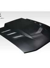 2005-2009 Ford Mustang Duraflex Interceptor Hood - 1 Piece                                     - 118076 - Image 3
