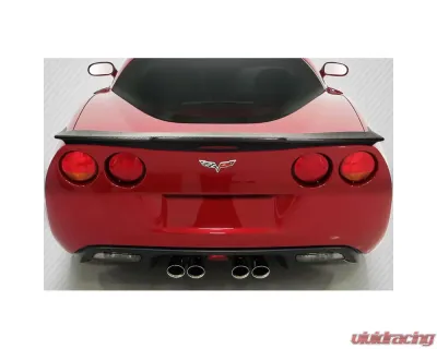 2005-2013 Chevrolet Corvette C6 Carbon Creations Flow Wave Rear Wing Spoiler - 1 Piece - 118101