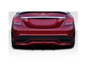 2015-2021 Mercedes C Class W205 Duraflex Weaver Sport Rear Diffuser - 3 Pieces