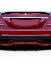 2015-2021 Mercedes C Class W205 Duraflex Weaver Sport Rear Diffuser - 3 Pieces                                     - 118171 - Image 7