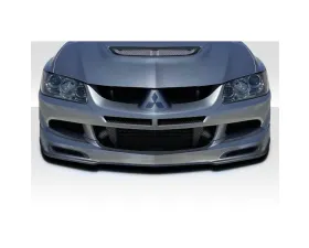 2003-2005 Mitsubishi Lancer Evolution 8 9 Duraflex Racer X Front Lip Spoiler Air Dam - 1 Piece
