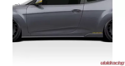 2012-2017 Hyundai Veloster Duraflex Bailer Side Skirt Rocker Panel Splitters -2 Piece - 118278
