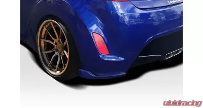 2012-2017 Hyundai Veloster Duraflex Bailer Rear Lip Add On Spoilers - 2 Piece - 118279