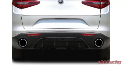 2017-2023 Alfa Romeo Stelvio Duraflex Silkstreak Rear Diffuser - 1 Piece - 118283