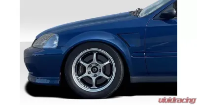 1996-1998 Honda Civic Duraflex Suzuka Front Fenders - 2 Piece - 118365