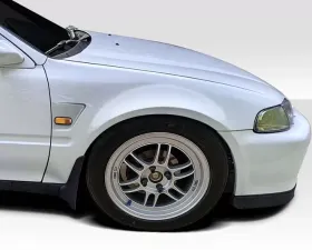 1992-1995 Honda Civic HB Duraflex Suzuka Front Fenders - 2 Piece