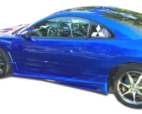 2000-2005 Mitsubishi Eclipse Duraflex Bomber Side Skirts Rocker Panels - 2 Piece