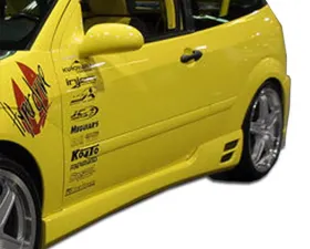 2000-2007 Ford Focus ZX3 Duraflex Evo 3 Side Skirts Rocker Panels - 2 Piece