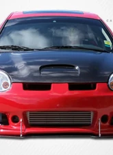 2000-2005 Dodge Neon Carbon Creations SRT Look Hood - 1 Piece                                     - 103416 - Image 3