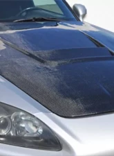 2000-2009 Honda S2000 Carbon Creations A-Sport Hood - 2 Piece                                     - 105924 - Image 2
