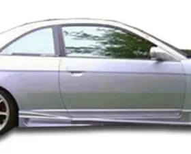 2001-2005 Honda Civic 2DR Duraflex Bomber Side Skirts Rocker Panels - 2 Piece