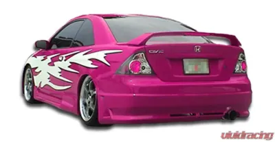 2001-2005 Honda Civic 2DR Duraflex R34 Rear Bumper Cover - 1 Piece - 100239