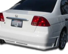 2001-2005 Honda Civic 4DR Duraflex R34 Rear Bumper Cover - 1 Piece