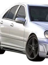 2001-2007 Mercedes C Class W203 Duraflex W-1 Side Skirts Rocker Panels - 2 Piece                                     - 107135 - Image 7