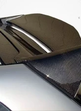 2002-2005 Honda Civic Si HB Carbon Creations Type M Roof Window Wing Spoiler - 1 Piece                                     - 102920 - Image 2