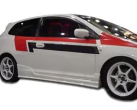 2002-2005 Honda Civic Si HB Duraflex JDM Buddy Side Skirts Rocker Panels - 2 Piece