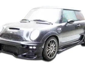 2002-2006 Mini Cooper / Cooper S R50 R53 2005-2008 Cooper convertible R52 Duraflex Vader Side Skirts Rocker Panels - 2 Piece