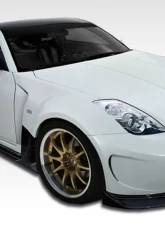 2003-2008 Nissan 350Z Z33 Duraflex AM-S Wide Body Front Under Spoiler Air Dam Lip Splitter - 1 Piece                                     - 107224 - Image 2