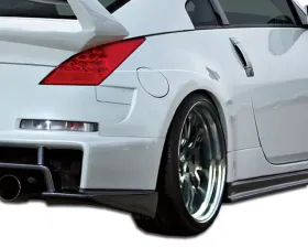 2003-2008 Nissan 350Z Z33 Duraflex AM-S Wide Body Rear Fender Flares - 2 Piece