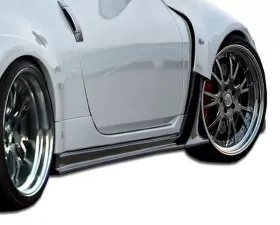 2003-2008 Nissan 350Z Z33 Duraflex AM-S Wide Body Side Skirts Rocker Panels - 2 Piece