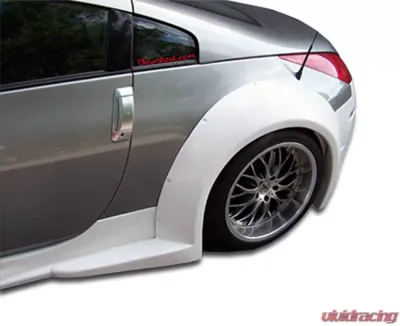 2003-2008 Nissan 350Z Z33 Duraflex B-2 Wide Body Rear Fender Flares - 2 Piece - 103350