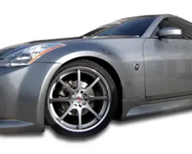 2003-2008 Nissan 350Z Z33 Duraflex B-2 Wide Body Side Skirts Rocker Panels - 2 Piece