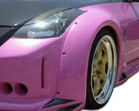 2003-2008 Nissan 350Z Z33 Duraflex Vader 3 Wide Body Front Fender Flares - 2 Piece