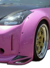 2003-2008 Nissan 350Z Z33 Duraflex Vader 3 Wide Body Front Fender Flares - 2 Piece                                     - 102266 - Image 13