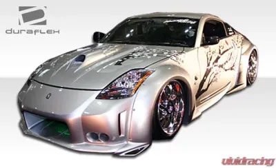 2003-2008 Nissan 350Z Z33 Duraflex Vader 3 Wide Body Front Fender Flares - 2 Piece - 102266