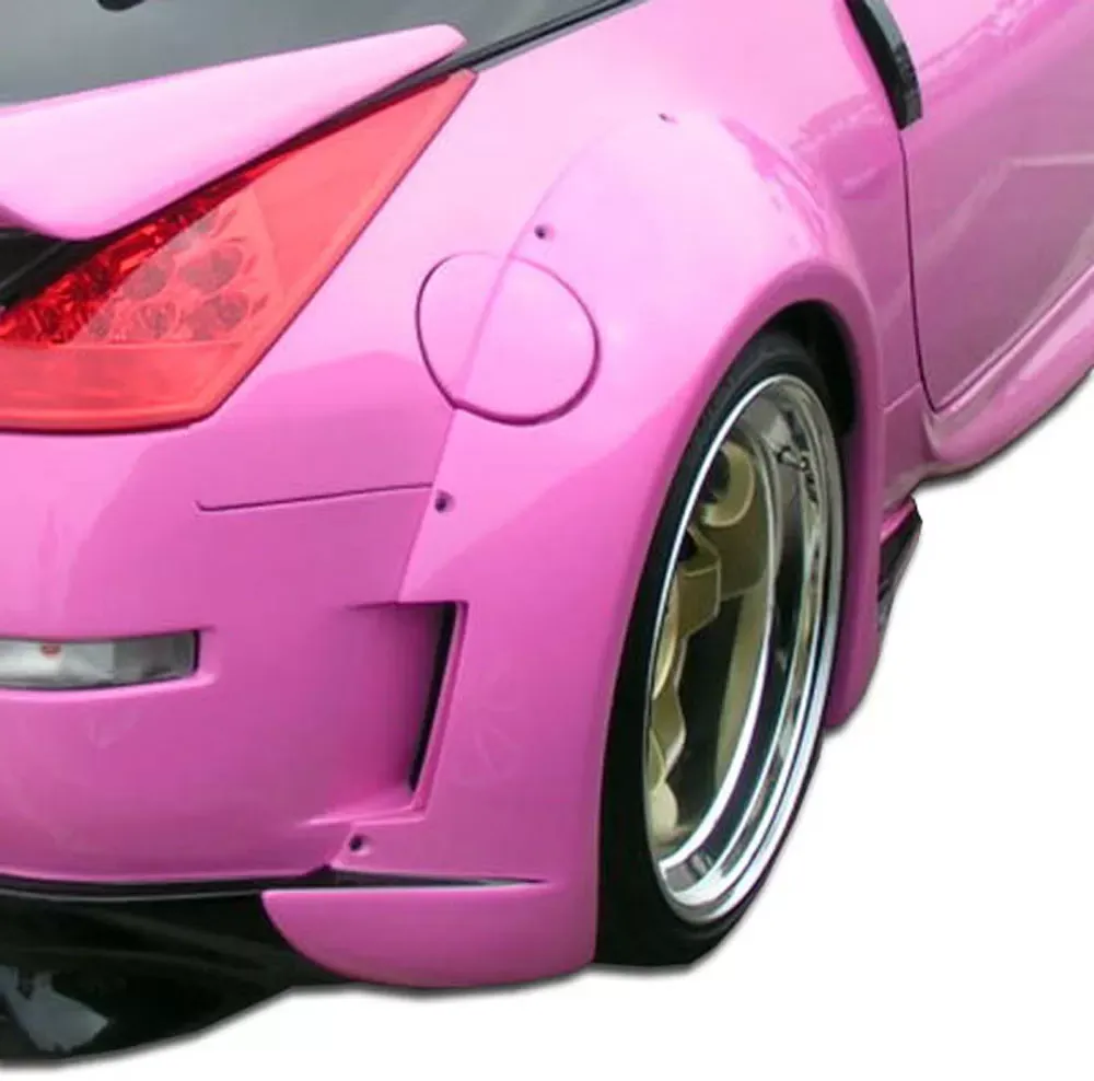 2003-2008 Nissan 350Z Z33 Duraflex Vader 3 Wide Body Rear Fender Flares - 2 Piece - 102267