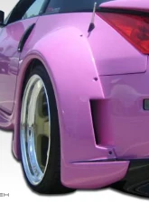 2003-2008 Nissan 350Z Z33 Duraflex Vader 3 Wide Body Rear Fender Flares - 2 Piece                                     - 102267 - Image 2