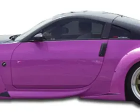 2003-2008 Nissan 350Z Z33 Duraflex Vader 3 Wide Body Side Skirts Rocker Panels - 2 Piece