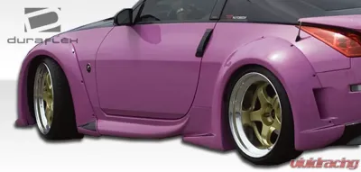 2003-2008 Nissan 350Z Z33 Duraflex Vader 3 Wide Body Side Skirts Rocker Panels - 2 Piece - 102264