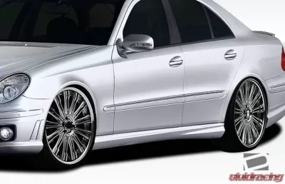 2003-2009 Mercedes E Class W211 Duraflex E63 Look Side Skirts Rocker Panels - 2 Piece - 107805