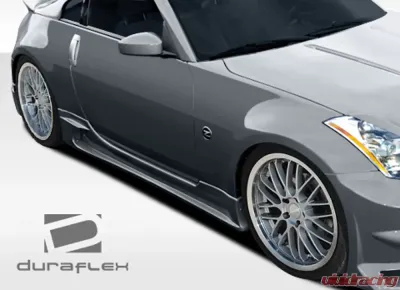 2003-2008 Nissan 350Z Z33 Duraflex J-Spec Side Skirts Rocker Panels - 2 Piece - 107830