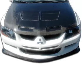 2003-2005 Mitsubishi Lancer Evolution 8 Carbon Creations Demon Front Lip Under Spoiler Air Dam - 1 Piece
