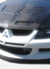 2003-2005 Mitsubishi Lancer Evolution 8 Carbon Creations Demon Front Lip Under Spoiler Air Dam - 1 Piece                                     - 102781 - Image 2