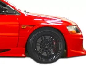 2003-2006 Mitsubishi Lancer Evolution 8 9 Duraflex VT-X Wide Body Front Fenders - 2 Piece