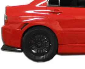 2003-2006 Mitsubishi Lancer Evolution 8 9 Duraflex VT-X Wide Body Rear Fender Flares - 4 Piece