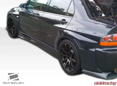 2003-2006 Mitsubishi Lancer Evolution 8 9 Duraflex VT-X Wide Body Rear Fender Flares - 4 Piece - 107216