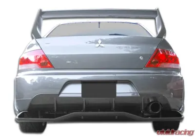 2003-2006 Mitsubishi Lancer Evolution 8 9 Duraflex VT-X Wide Body Rear Lip Under Spoiler Air Dam with Diffuser - 1 Piece - 107214