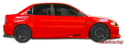 2003-2006 Mitsubishi Lancer Evolution 8 9 Duraflex VT-X Wide Body Side Skirts Rocker Panels - 2 Piece - 107213