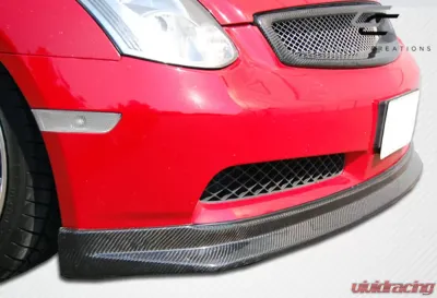 2003-2007 Infiniti G Coupe G35 Carbon Creations D-Spec Front Lip Under Spoiler Air Dam (non sport) - 1 Piece - 105664