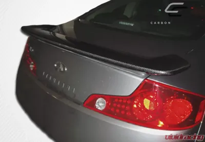 2003-2007 Infiniti G Coupe G35 Carbon Creations OEM Look Wing Trunk Lid Spoiler - 1 Piece - 102941