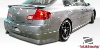 2003-2004 Infiniti G Sedan G35 Duraflex GT Competition Rear Lip Under Spoiler Air Dam - 1 Piece - 100471