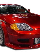 2003-2006 Hyundai Tiburon Duraflex Poison Flared Front Bumper Cover - 1 Piece                                     - 100454 - Image 9