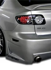 2004-2009 Mazda 3 4DR Duraflex B-2 Rear Bumper Cover - 1 Piece                                     - 100563 - Image 2