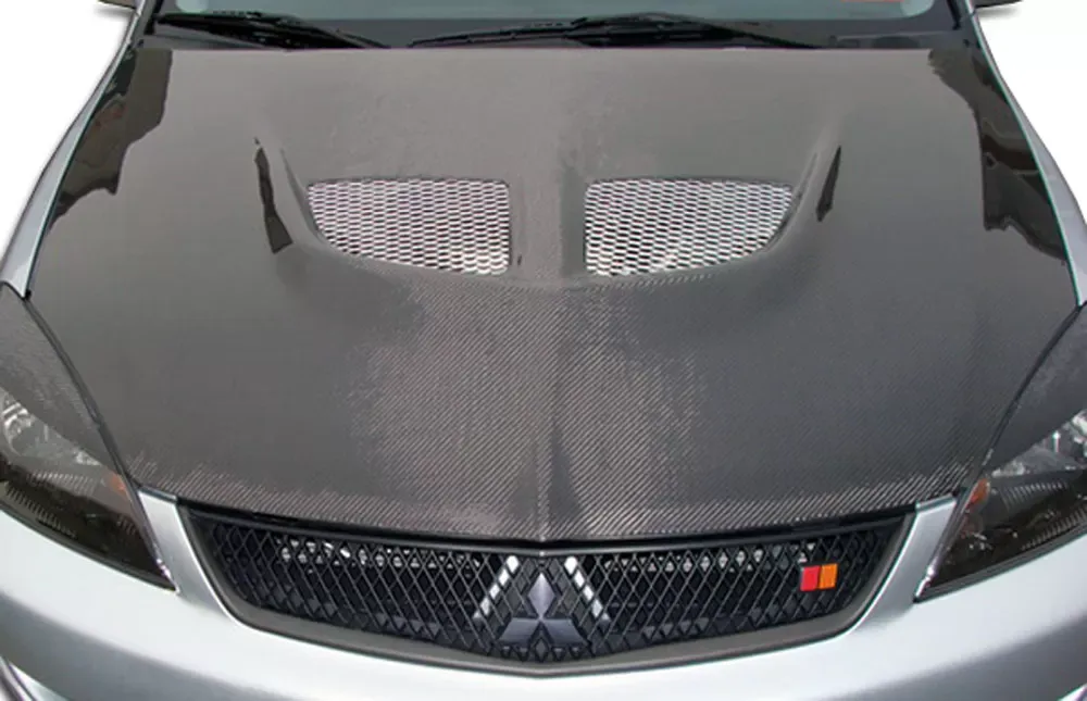 2004-2007 Mitsubishi Lancer Carbon Creations Evo Hood - 1 Piece - 104190