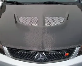 2004-2007 Mitsubishi Lancer Carbon Creations Evo Hood - 1 Piece